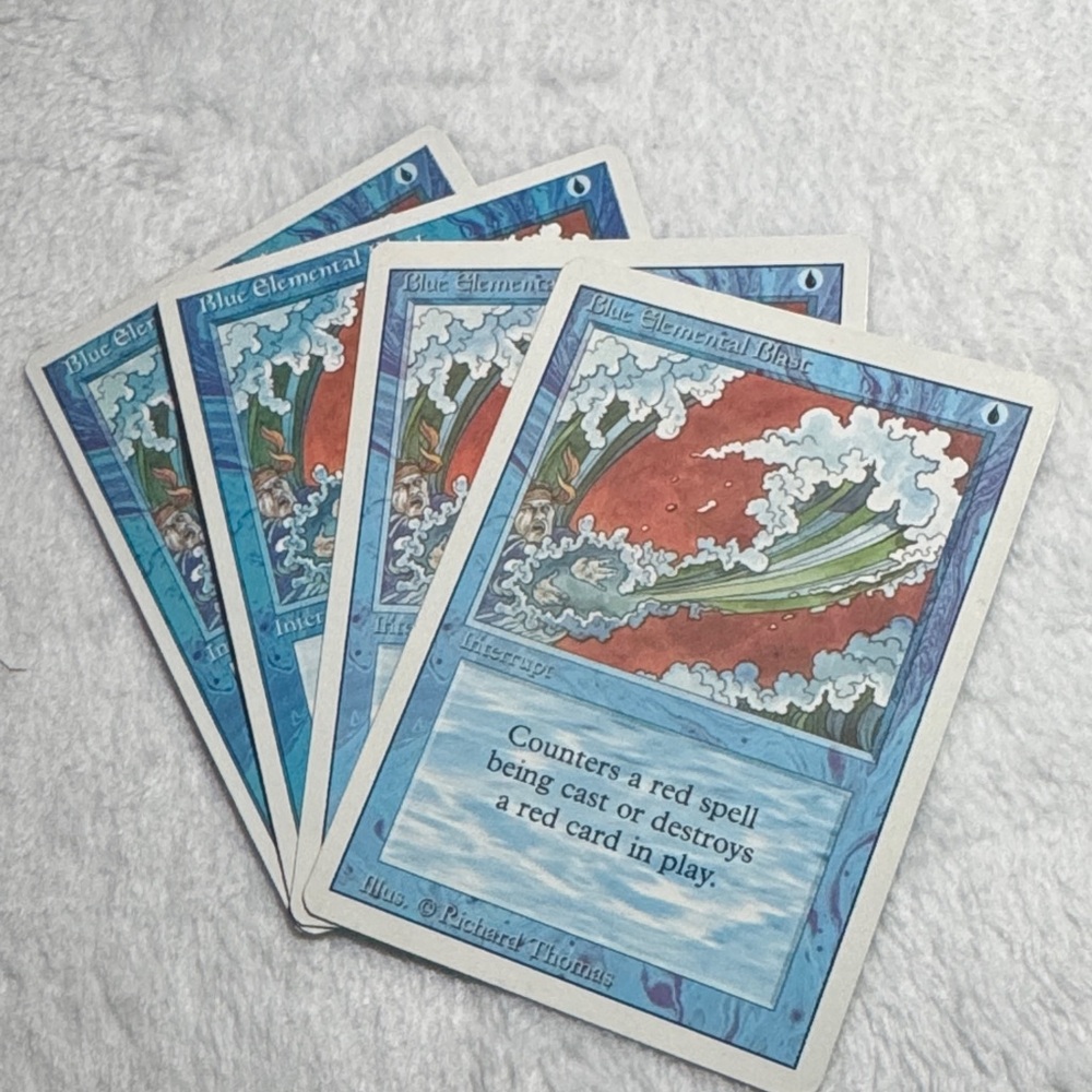 MTG Magic the Gathering Blue Elemental Blast x4